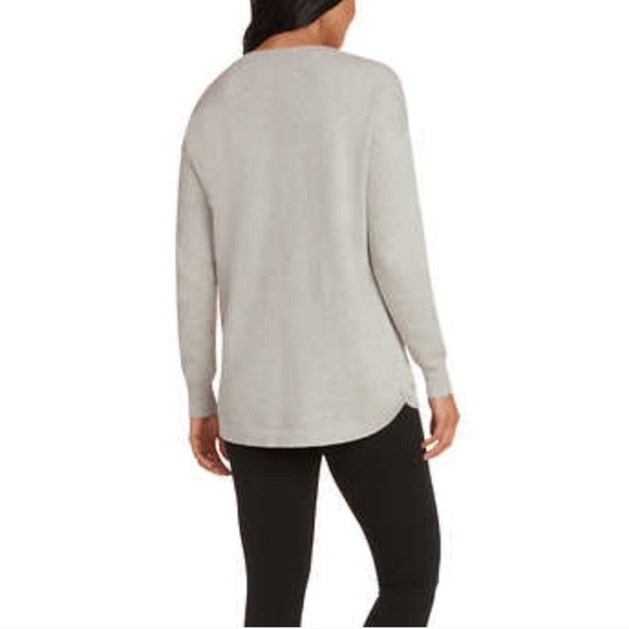 Matty M Honeycomb Sweater Grey Women's Size XL Cotton Neutral - Picture 10 of 12